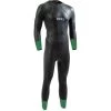2024 Zone3 Hombres Terraprene Vision Back Zip Swim Neopreno WS24MVIS101 - Black / Forest Green