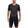 2021 2xu De Los Hombres Perform Cremallera Corta De La Manga Llena Trisuit Mt5525d - Negro / Sombra