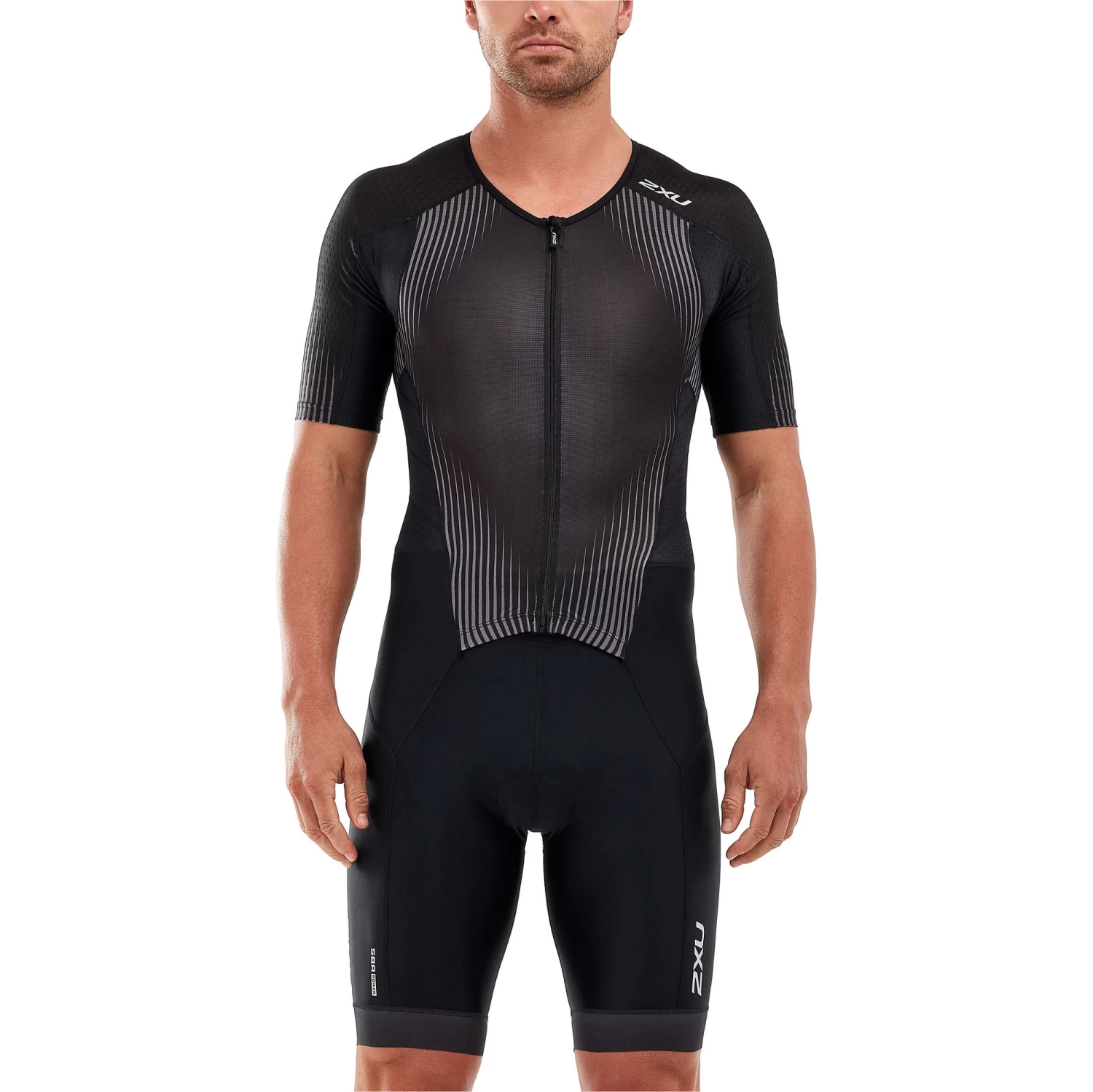 2021 2xu De Los Hombres Perform Cremallera Corta De La Manga Llena Trisuit Mt5525d - Negro / Sombra 1 2021 2xu De Los Hombres Perform Cremallera Corta De La Manga Llena Trisuit Mt5525d - Negro / Sombra