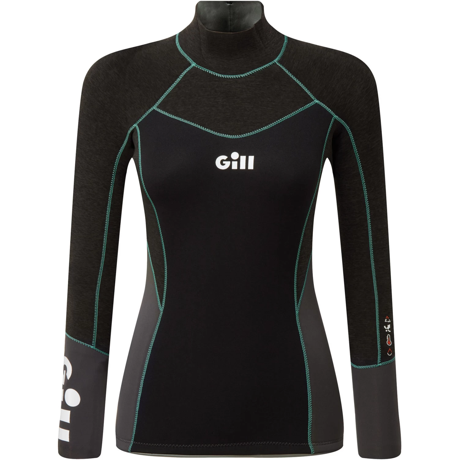 2024 Gill Womens Zentherm 2.5mm GBS Neoprene Top 5001W - Black 1 2024 Gill Womens Zentherm 2.5mm GBS Neoprene Top 5001W - Black