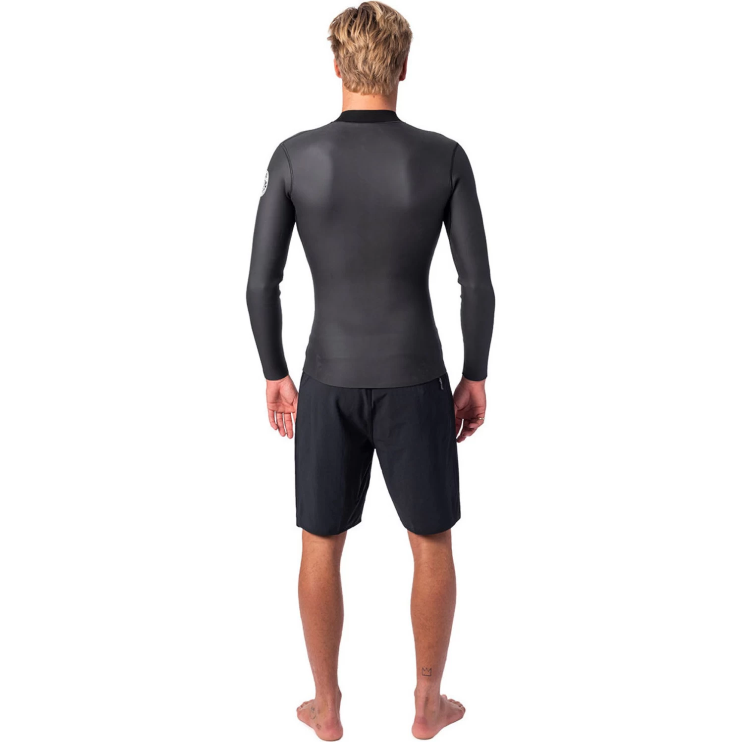 2024 Rip Curl De Los Hombres Dawn Patrol Front Zip 1.5mm De Neopreno Chaqueta Wve9mm - Negro 3 2024 Rip Curl De Los Hombres Dawn Patrol Front Zip 1.5mm De Neopreno Chaqueta Wve9mm - Negro - Imagen 3