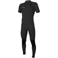 ONeill 2024 O'Neill Hombres Hammer 2mm Manga Corta Chest Zip Neopreno 5056 - Black
