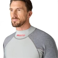 2024 Musto Hombres Flexlite Vapour 1.0 Manga Larga Neopreno Top 82068 - Grey Marl -Aqua Sport Tienda 35761 202320Musto20Mens20Flexlite20Vapour201.020Long20Sleeve20Wetsuit20Top208206820 20Grey20Marl20a3.2000x2000