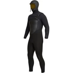 2024 Xcel Hombres Drylock 5/4mm Con Capucha Chest Zip Neopreno MC54DH20 - Black -Aqua Sport Tienda 39352 202320Xcel20Mens20Drylock2054mm20Hooded20Chest20Zip20Wetsuit20XW21MC54DH2020 20Black20Side20New.2000x2000