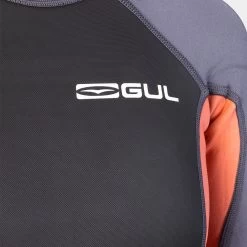 2024 Gul Mujer Response 3/2mm Back Zip Shorty Neopreno RE3318-C1 - Grey / Coral -Aqua Sport Tienda 39971 202320Gul20Womens20Response2032mm20Back20Zip20Shorty20Wetsuit20RE3318 C120 20Grey2020Coral2020Close20Up2011.2000x2000