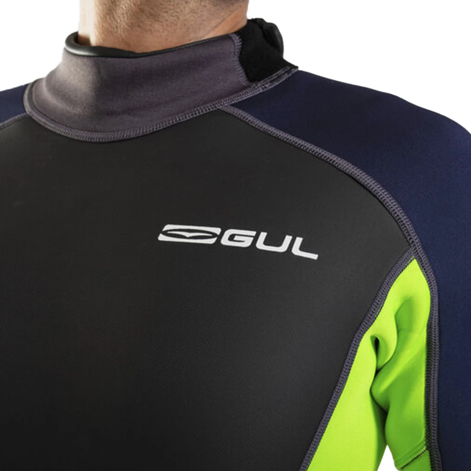 2024 Gul Hombres Response 3/2mm Back Zip Shorty Neopreno RE3319-C1 - Grey / Sulphur 3 2024 Gul Hombres Response 3/2mm Back Zip Shorty Neopreno RE3319-C1 - Grey / Sulphur - Imagen 3