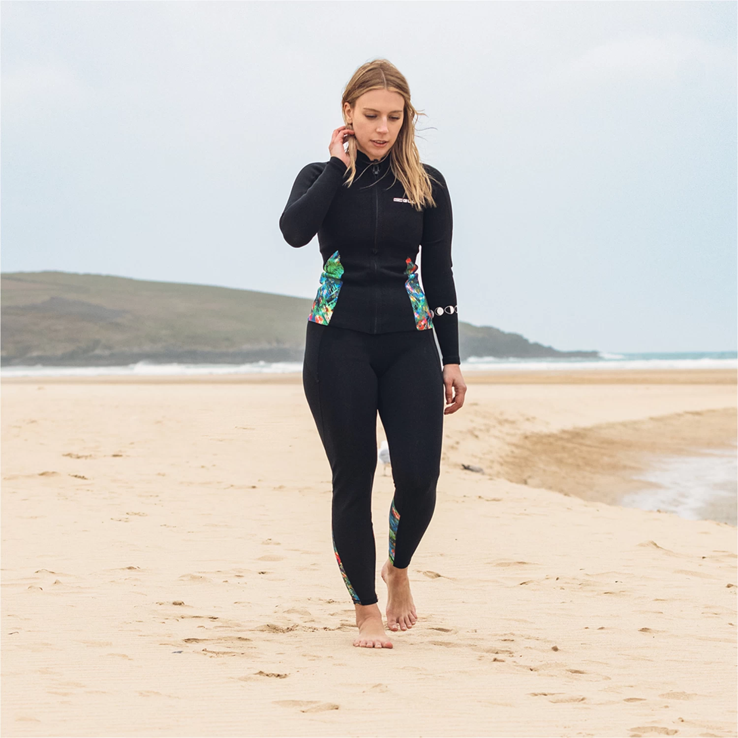 2024 Gul Luna7 Para Mujer Front Zip Chaqueta Traje Sup La6301-c1 - Negro / Jungla 9 2024 Gul Luna7 Para Mujer Front Zip Chaqueta Traje Sup La6301-c1 - Negro / Jungla - Imagen 9