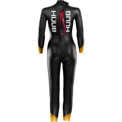 Aqua Sport Tienda -Aqua Sport Tienda 40741 202220Huub20Womens20Alta20Thermal20Wetsuit20ALTTHER33W20 20Black2020Orange20back.2000x2000