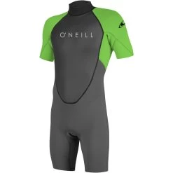 ONeill 2024 O'Neill Hombres Reactor II 2mm Back Zip Shorty Neopreno 5041 - Graphite / Dayglow