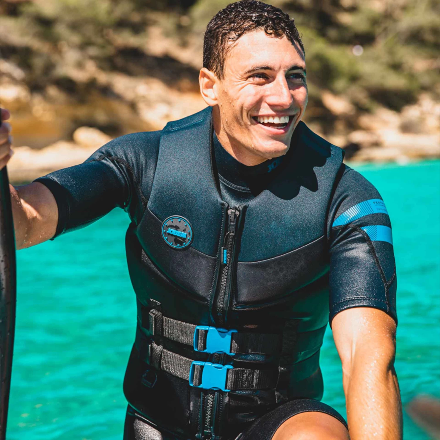 2024 Jobe Hombres Perth 3/2mm Shorty Back Zip Neopreno 30362100 - Blue 10 2024 Jobe Hombres Perth 3/2mm Shorty Back Zip Neopreno 30362100 - Blue - Imagen 10