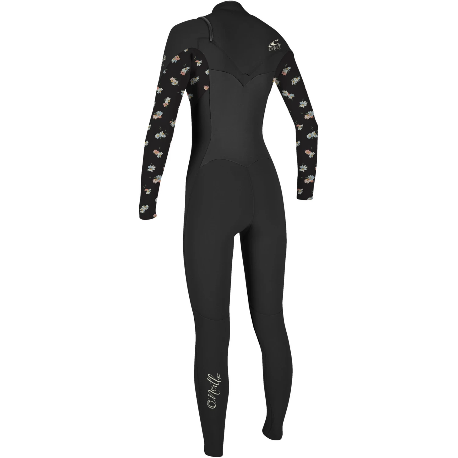 ONeill 2024 O'Neill Mujer Epic 5/4mm Chest Zip Gbs Neopreno 5371 - Black / Cindy Daisy 2 ONeill 2024 O'Neill Mujer Epic 5/4mm Chest Zip Gbs Neopreno 5371 - Black / Cindy Daisy - Imagen 2