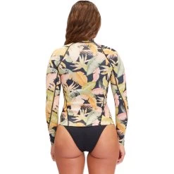 2022 Billabong Peeky Mujer 1mm Chaqueta De Neopreno F41f16 - Jungle Night -Aqua Sport Tienda 41882 202220Billabong20Womens20Peeky20Wetsuit20Jacket20F41F1620 20Jungle20Night20Back.2000x2000