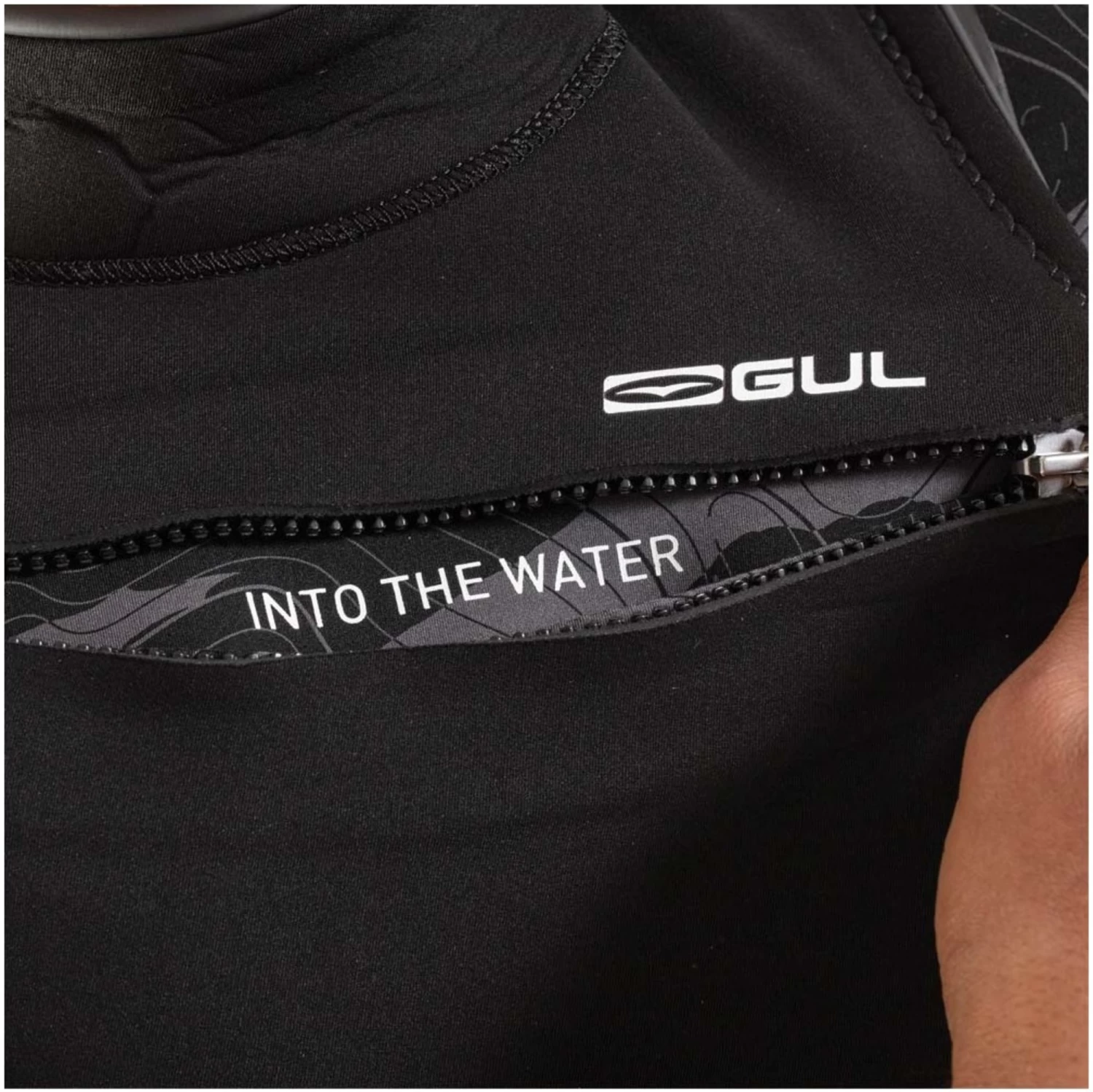 2024 Gul Hombres Echo 3/2mm Chest Zip Shorty Neopreno RE3325-C1 - Black / Contour Camo 4 2024 Gul Hombres Echo 3/2mm Chest Zip Shorty Neopreno RE3325-C1 - Black / Contour Camo - Imagen 4