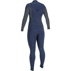 ONeill 2024 O'Neill Mujer Hyperfreak Fire 5/4mm Chest Zip Neopreno 5551 - Navy / Shade -Aqua Sport Tienda 41908 202220ONeill20Womens20Hyperfreak20Fire2054mm20Chest20Zip20Wetsuit20555120 20Navy20Shade20back.2000x2000