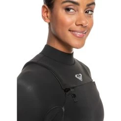 2024 Roxy Mujer Elite 5/4/3mm Chest Zip Neopreno ERJW103114 - Black -Aqua Sport Tienda 41938 202220Roxy20Womens20Elite2043mm20Chest20Zip20Hlock20Wetsuit20ERJW10311520 20Black4.2000x2000