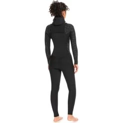 2024 Roxy Mujer Swell Series 5/4/3mm Chest Zip Con Capucha Neopreno ERJW203012 - Black -Aqua Sport Tienda 41956 202220Roxy20Womens20Swell20Series20543mm20Chest20Zip20GBS20Hooded20Wetsuit20ERJW203012 20Black3.2000x2000