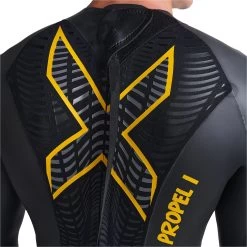 2024 2XU Hombres P:1 Propel Swim Neopreno MW4991c - Black / Ambition -Aqua Sport Tienda 42252 2023202XU20Mens20P120Propel20Triathlon20Wetsuit20MW4991c20 20Black20Ambition20Close20Up20220New.2000x2000