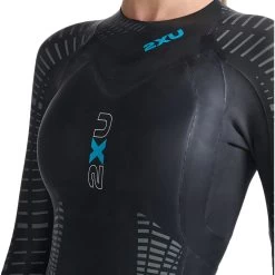 2024 2XU Mujer P:2 Propel Swim Neopreno WW4993c - Black / Aloha -Aqua Sport Tienda 42268 2023202XU20Womens20P220Propel20Triathlon20Wetsuit20WW4993c20 20Black20Aloha20close.2000x2000