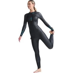 2024 2XU Mujer P:2 Propel Swim Neopreno WW4993c - Black / Aloha -Aqua Sport Tienda 42268 2023202XU20Womens20P220Propel20Triathlon20Wetsuit20WW4993c20 20Black20Aloha20side.2000x2000
