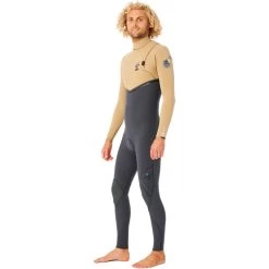 2023 Rip Curl Hombres E-Bomb Searchers 4/3mm Zip Free Neopreno WSMYWE - Dark Khaki -Aqua Sport Tienda 42790 202220Rip20Curl20Mens20E Bomb20Searchers2053mm20Zip20Free20Wetsuit20WSMYXE20 20Dark20Khaki20side.2000x2000
