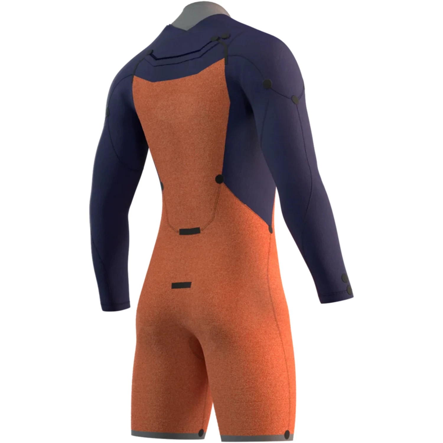 2024 Mystic Hombres Marshall 3/2mm Manga Larga Chest Zip Shorty Neopreno 35000.220082 - Black / Grey 4 2024 Mystic Hombres Marshall 3/2mm Manga Larga Chest Zip Shorty Neopreno 35000.220082 - Black / Grey - Imagen 4