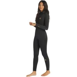 2024 Billabong Mujer Synergy 4/3mm Back Zip Neopreno ABJW100133 - Wild Black -Aqua Sport Tienda 43466 202320Billabong20Womens20Synergy2032mm20Back20Zip20Wetsuit20ABJW10013220 20Wild20Black20Side20New.2000x2000