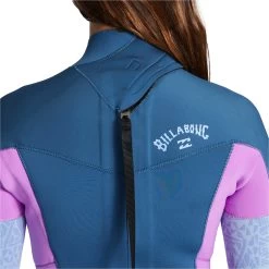 2023 Billabong Mujer Synergy 5/4mm Back Zip Neopreno ABJW100134 - Deep Sea -Aqua Sport Tienda 43471 202320Billabong20Womens20Synergy2032mm20Back20Zip20Wetsuit20ABJW10013220 20Deep20Sea20Close20Up202.2000x2000
