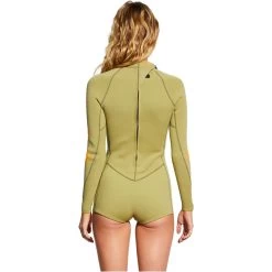2024 Billabong Mujer Smiley Spring Fever 2mm Manga Larga Shorty Neopreno ABJW400117 - Split Pea -Aqua Sport Tienda 43577 abjw400117 billabongw tlw0 bck1.2000x2000