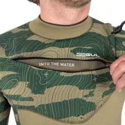 2024 Gul Hombres Response FX 5/4mm Gbs Chest Zip Neopreno RE1242-C1 - Green / Contour Camo -Aqua Sport Tienda 43582 202320Gul20Mens20Response20FX2054mm20GBS20Chest20Zip20Wetsuit20RE1242 C120 20Green20ContourCamo20Close20Up201.2000x2000