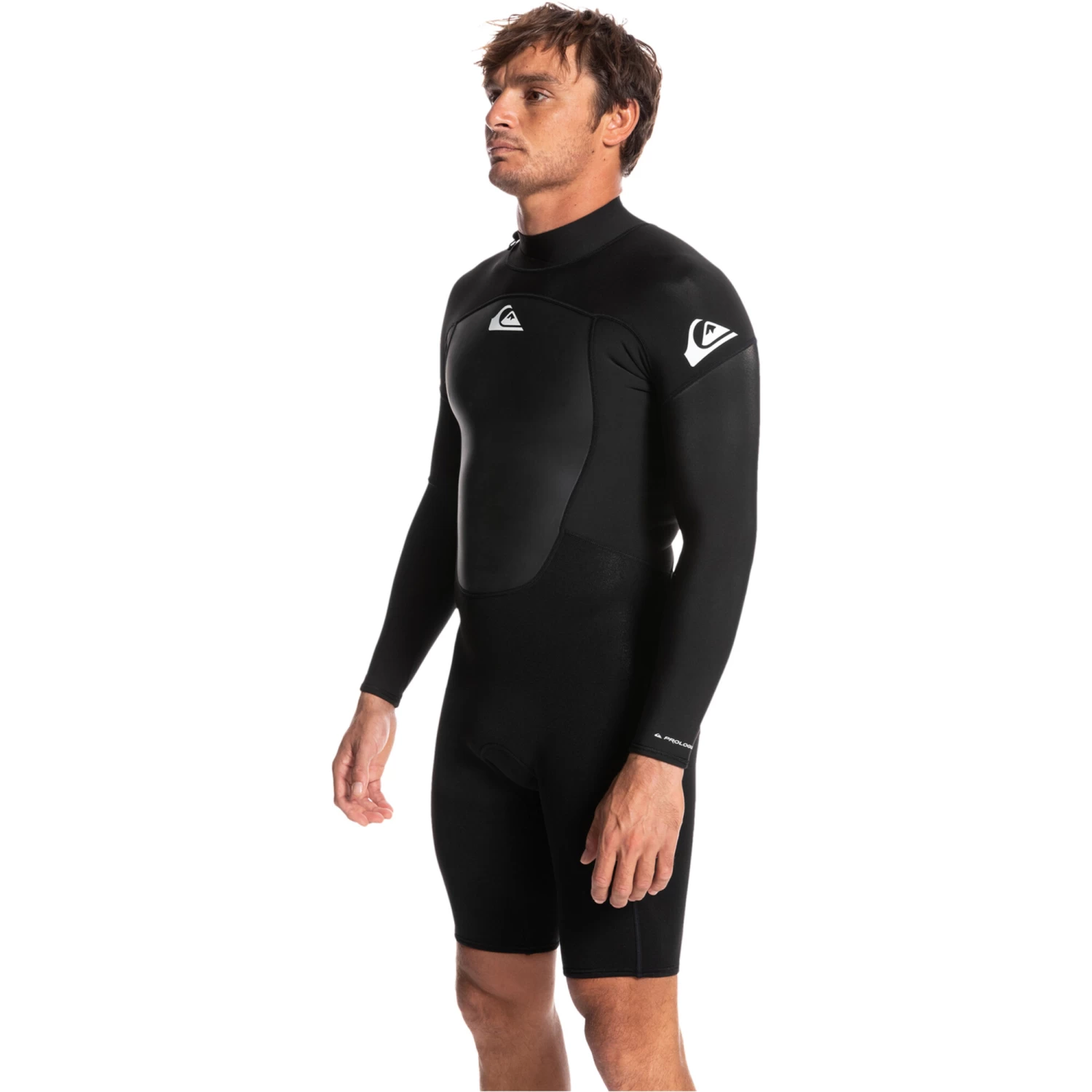 2024 Quiksilver Hombres Prologue 2mm Manga Larga Back Zip Shorty Neopreno EQYW403020 - Black 2 2024 Quiksilver Hombres Prologue 2mm Manga Larga Back Zip Shorty Neopreno EQYW403020 - Black - Imagen 2