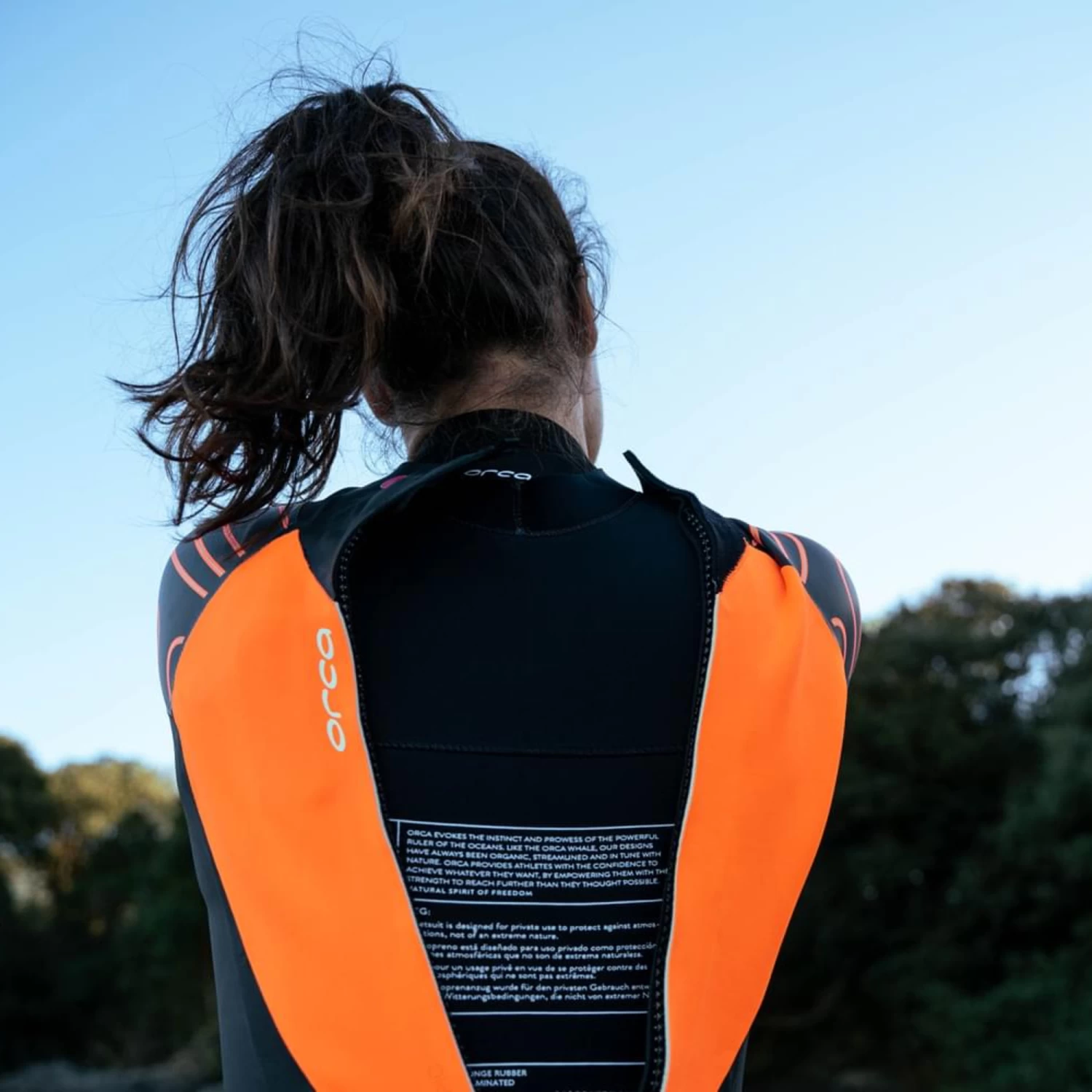 2024 Orca Mujer Zeal Hi-Vis Back Zip Open Water Swim Neopreno NN2Z - Black 7 2024 Orca Mujer Zeal Hi-Vis Back Zip Open Water Swim Neopreno NN2Z - Black - Imagen 7