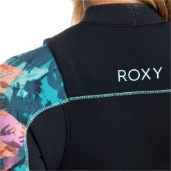 2024 Roxy Mujer Elite XT 4/3mm Gbs Chest Zip Neopreno ERJW103134 - Anthracite Leaf -Aqua Sport Tienda 44475 202320Roxy20Womens20Elite2043mm20GBS20Chest20Zip20Wetsuit20ERJW10313420 20Anthracite20Leaf2020Close20Up202.2000x2000