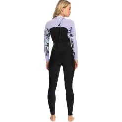2024 Roxy Mujer Swell Series 4/3mm Gbs Back Zip Neopreno ERJW103124 - Anthracite Splash -Aqua Sport Tienda 44491 202320Roxy20Womens20Swell20Series2043mm20GBS20Back20Zip20Wetsuit20ERJW10312420 20Anthracite20Splash20back.2000x2000