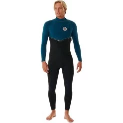 2024 Rip Curl Hombres E-Bomb 4/3mm Zip Free Neopreno 14TMFS - Blue Green -Aqua Sport Tienda 44617 202320Rip20Curl20Mens20E20Bomb2043mm20GBS20Zip20Free20Wetsuit2014TMFS20 20Blue20Green20front2011.2000x2000
