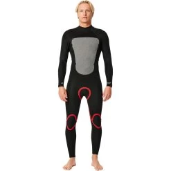 2024 Rip Curl Hombres Omega 4/3mm Back Zip Neopreno 15HMFS - Slate -Aqua Sport Tienda 44671 202320Rip20Curl20Mens20Omega2043mm20GBS20Back20Zip20Wetsuit2015HMFS20 20Black2020inside20out.2000x2000