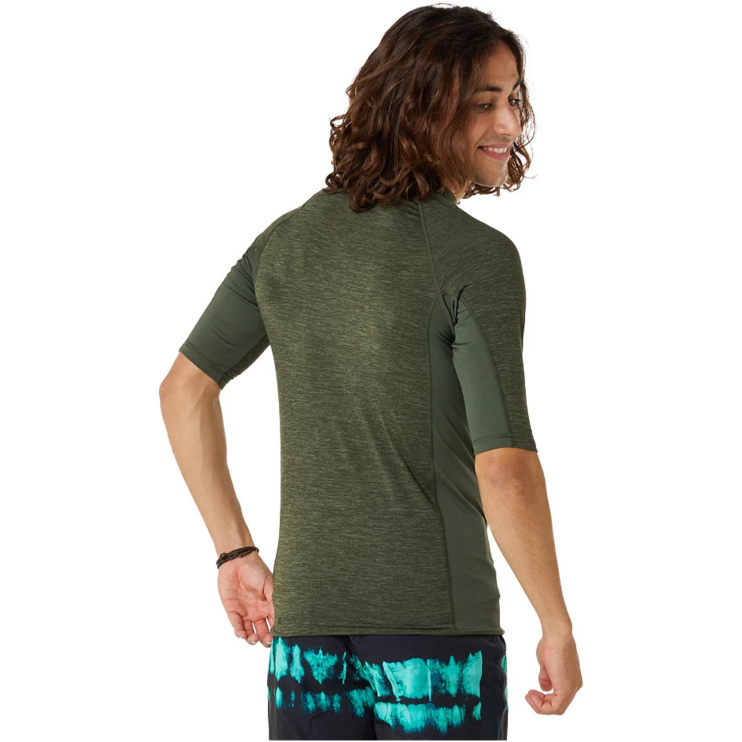2024 Rip Curl Hombres Dawn Patrol UPF Performance Chaleco De Lycra De Manga Corta 14BMRV - Olive Marle 2 2024 Rip Curl Hombres Dawn Patrol UPF Performance Chaleco De Lycra De Manga Corta 14BMRV - Olive Marle - Imagen 2