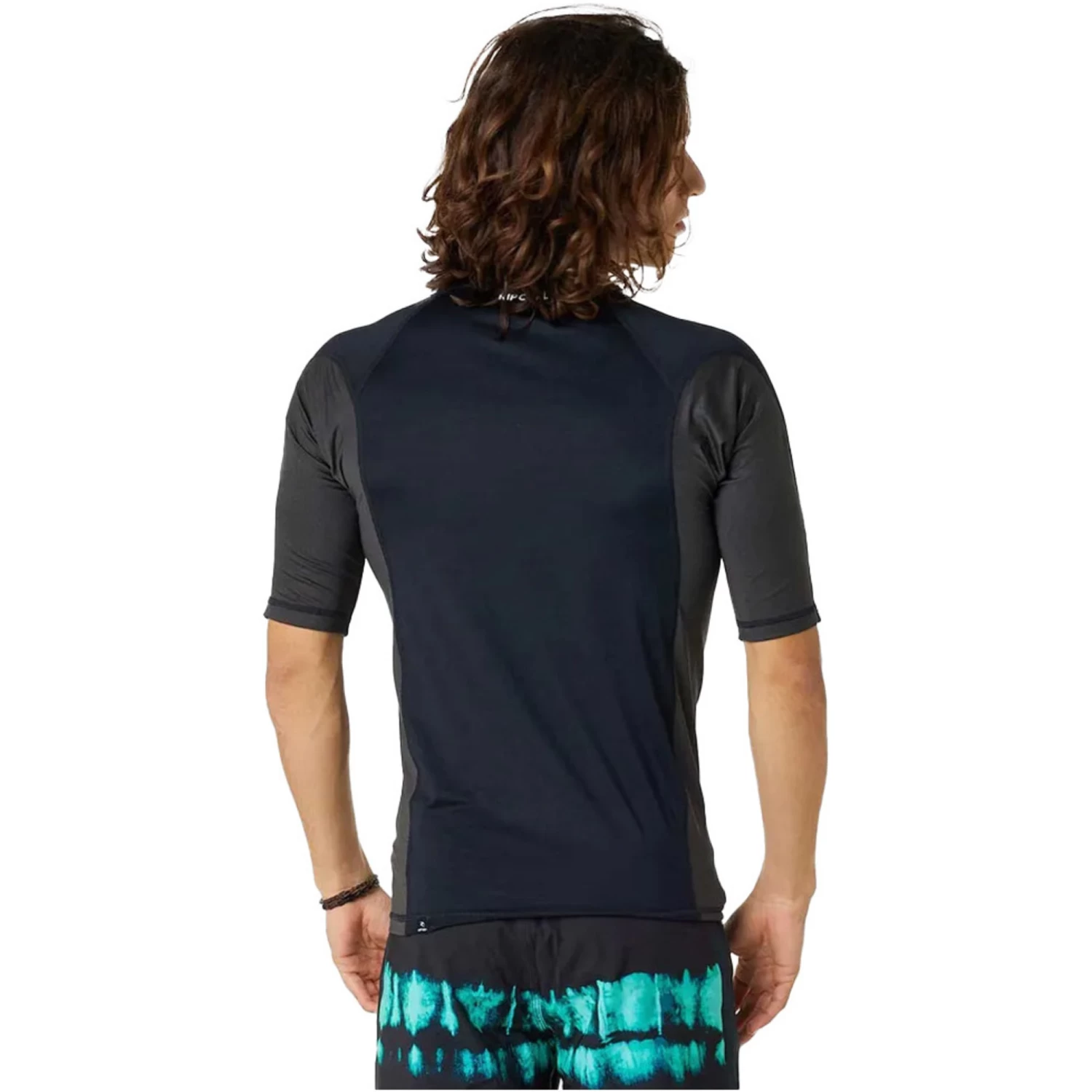 2024 Rip Curl Hombres Waves UPF Performance Chaleco De Lycra De Manga Corta 142MRV - Black 2 2024 Rip Curl Hombres Waves UPF Performance Chaleco De Lycra De Manga Corta 142MRV - Black - Imagen 2