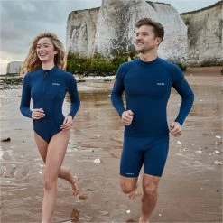 2024 Zone3 Hombres Yulex Manga Larga Swim Top NA23MYT103 - Navy -Aqua Sport Tienda 45052 202320Zone320Mens20Yulex20Long20Sleeve20Swim20Top20NA23MYT10320 20Navy20a3.2000x2000