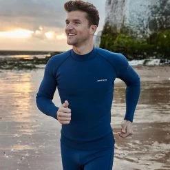 2024 Zone3 Hombres Yulex Manga Larga Swim Top NA23MYT103 - Navy -Aqua Sport Tienda 45052 202320Zone320Mens20Yulex20long20Sleeve20Swim20Top20NA23MYT10320 20Navy20Lifestyle201.2000x2000