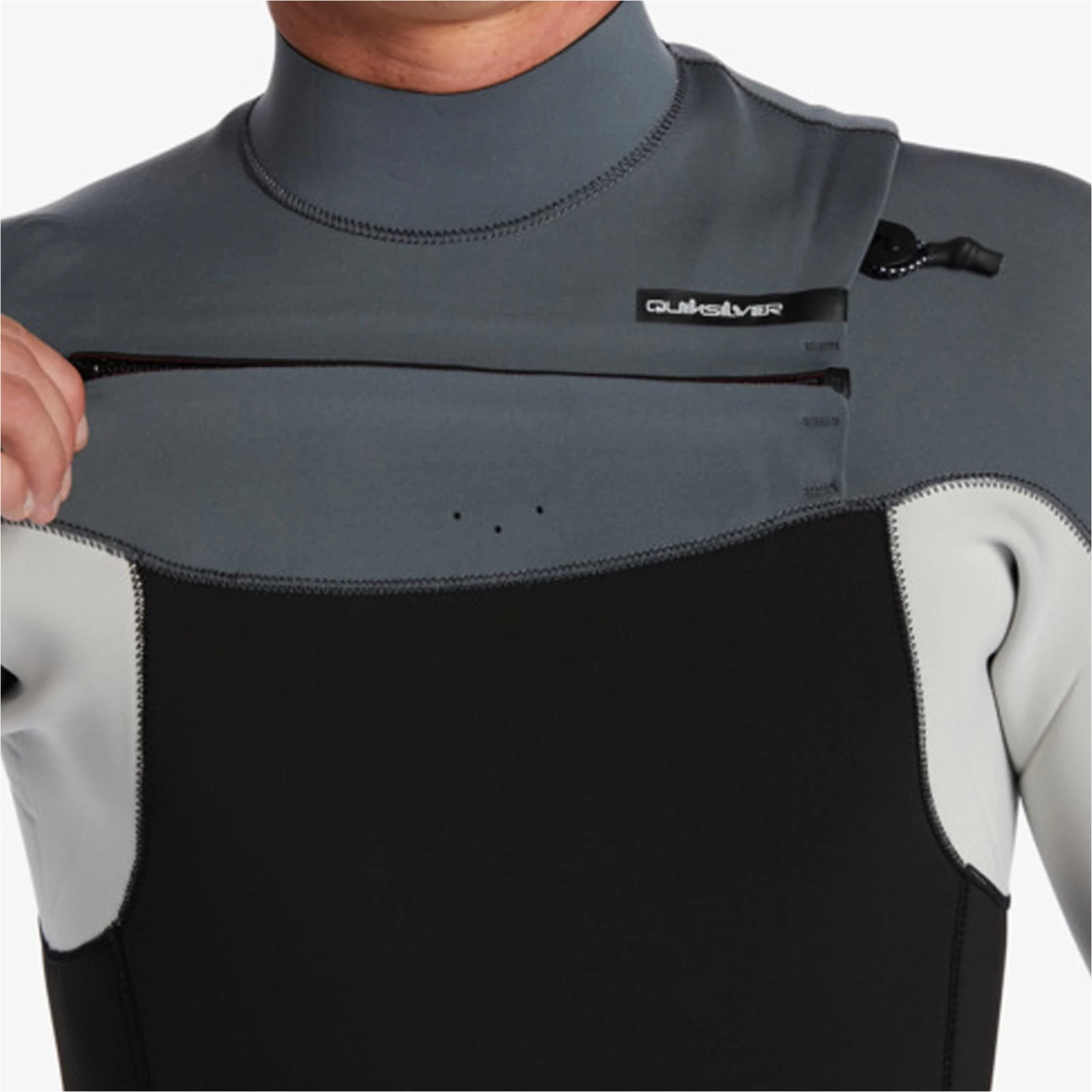 2024 Quiksilver Hombres Everyday Sessions 4/3mm Gbs Chest Zip Neopreno EQYW103201 - Black / Ash 5 2024 Quiksilver Hombres Everyday Sessions 4/3mm Gbs Chest Zip Neopreno EQYW103201 - Black / Ash - Imagen 5