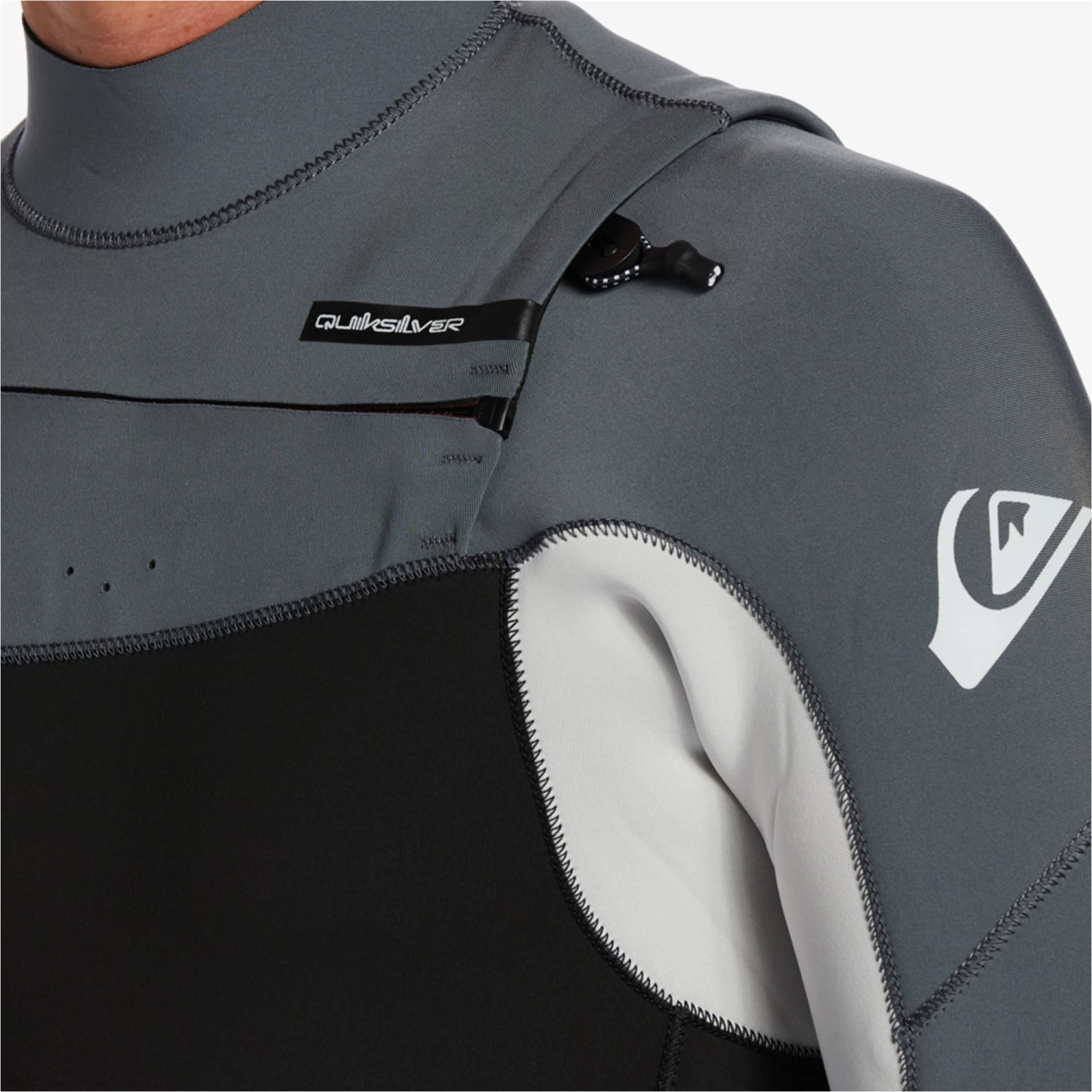 2024 Quiksilver Hombres Everyday Sessions 4/3mm Gbs Chest Zip Neopreno EQYW103201 - Black / Ash 4 2024 Quiksilver Hombres Everyday Sessions 4/3mm Gbs Chest Zip Neopreno EQYW103201 - Black / Ash - Imagen 4