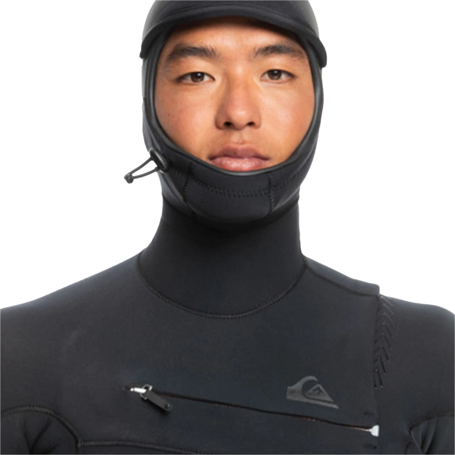 2024 Quiksilver Hombres Highline 5/4/3mm Gbs Chest Zip Con Capucha Neopreno EQYW203034 - Black 4 2024 Quiksilver Hombres Highline 5/4/3mm Gbs Chest Zip Con Capucha Neopreno EQYW203034 - Black - Imagen 4