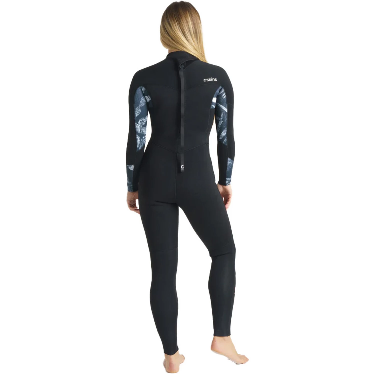 2024 C-Skins Mujer Solace 5/4/3mm Gbs Back Zip Neopreno C-SO54WBZ - Black / Tropical Black / Rose 8 2024 C-Skins Mujer Solace 5/4/3mm Gbs Back Zip Neopreno C-SO54WBZ - Black / Tropical Black / Rose - Imagen 8