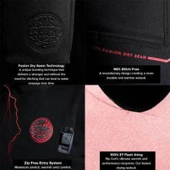 2024 Rip Curl Mujer Flashbomb Fusion 5/3mm Zip Free Neopreno 15HWFS - Black -Aqua Sport Tienda 45877 Flashbomb20Fusion20Tech.2000x2000