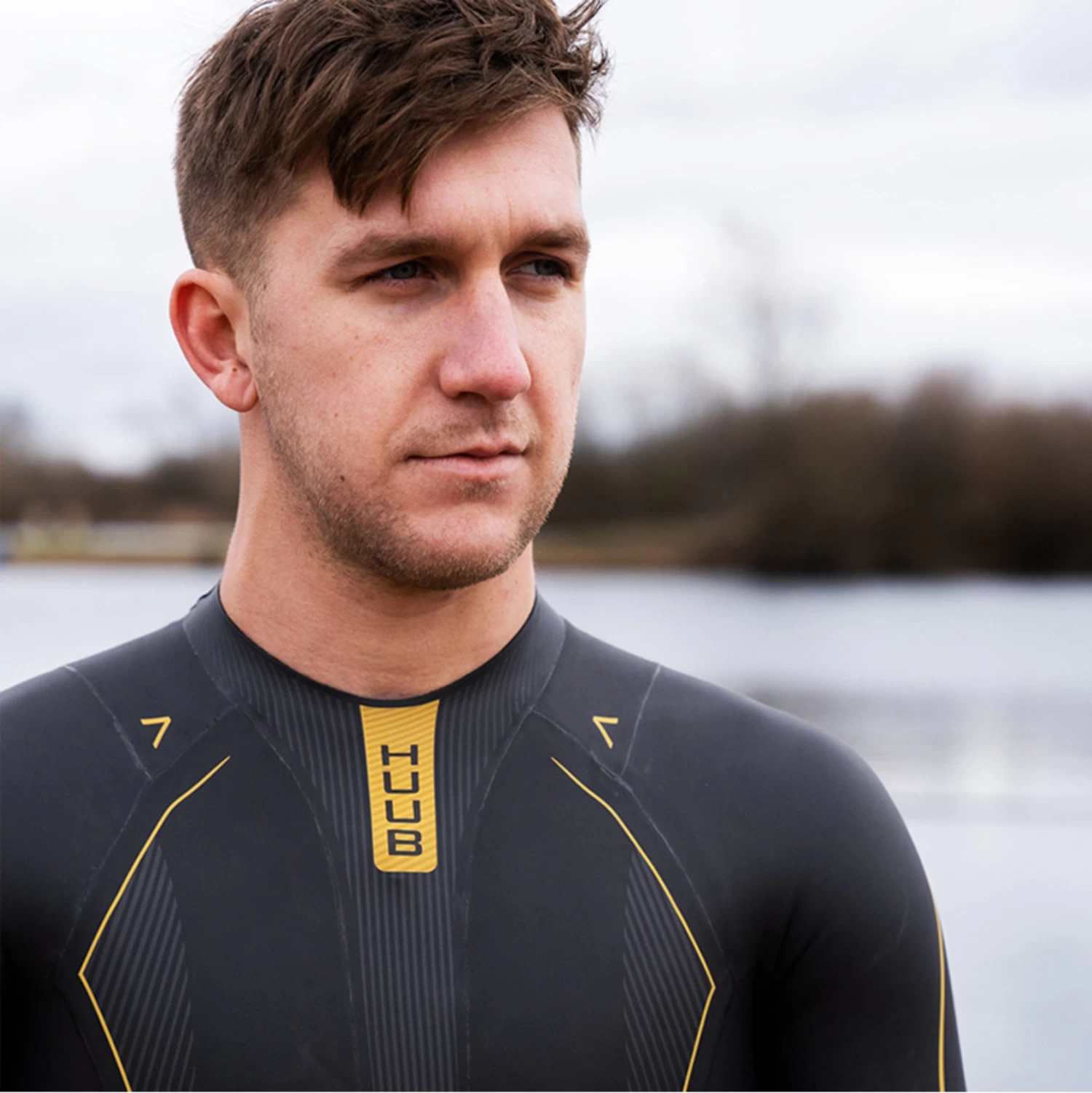 2024 Huub Hombres Alchemy 3/5mm Back Zip Swim Neopreno ALCHEMY1 - Black / Grey / Gold 3 2024 Huub Hombres Alchemy 3/5mm Back Zip Swim Neopreno ALCHEMY1 - Black / Grey / Gold - Imagen 3