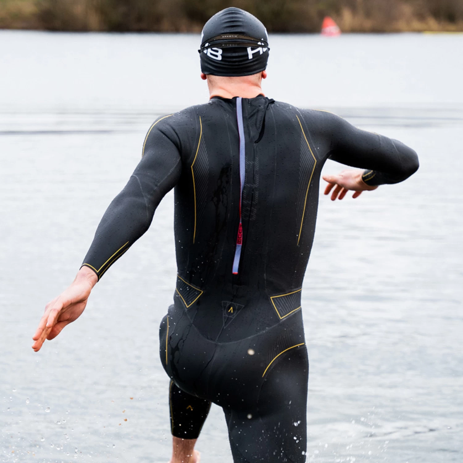 2024 Huub Hombres Alchemy 3/5mm Back Zip Swim Neopreno ALCHEMY1 - Black / Grey / Gold 7 2024 Huub Hombres Alchemy 3/5mm Back Zip Swim Neopreno ALCHEMY1 - Black / Grey / Gold - Imagen 7