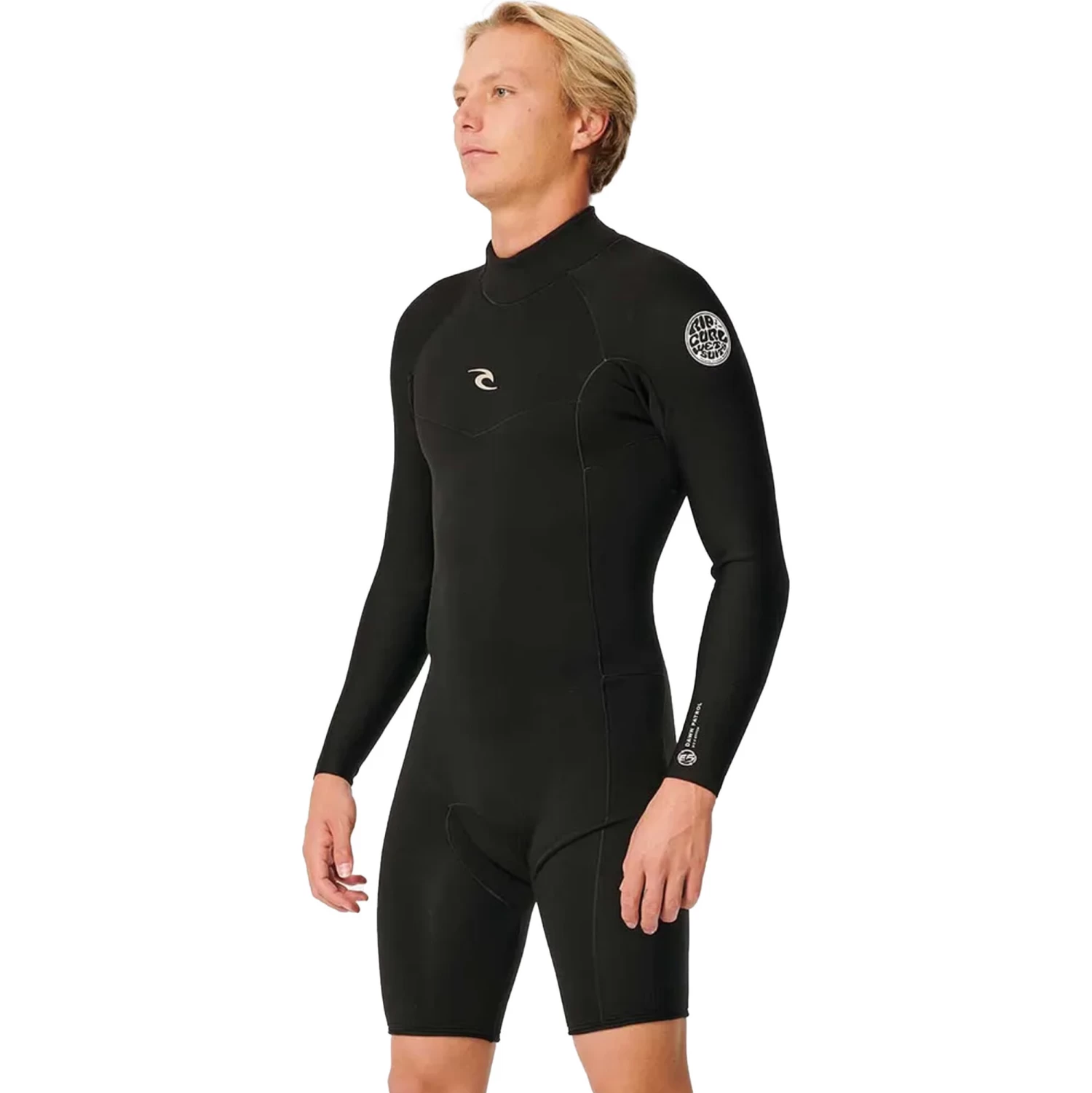 2024 Rip Curl Hombres Dawn Patrol 2mm Manga Larga Back Zip Shorty Neopreno 11JMSP - Black 2 2024 Rip Curl Hombres Dawn Patrol 2mm Manga Larga Back Zip Shorty Neopreno 11JMSP - Black - Imagen 2