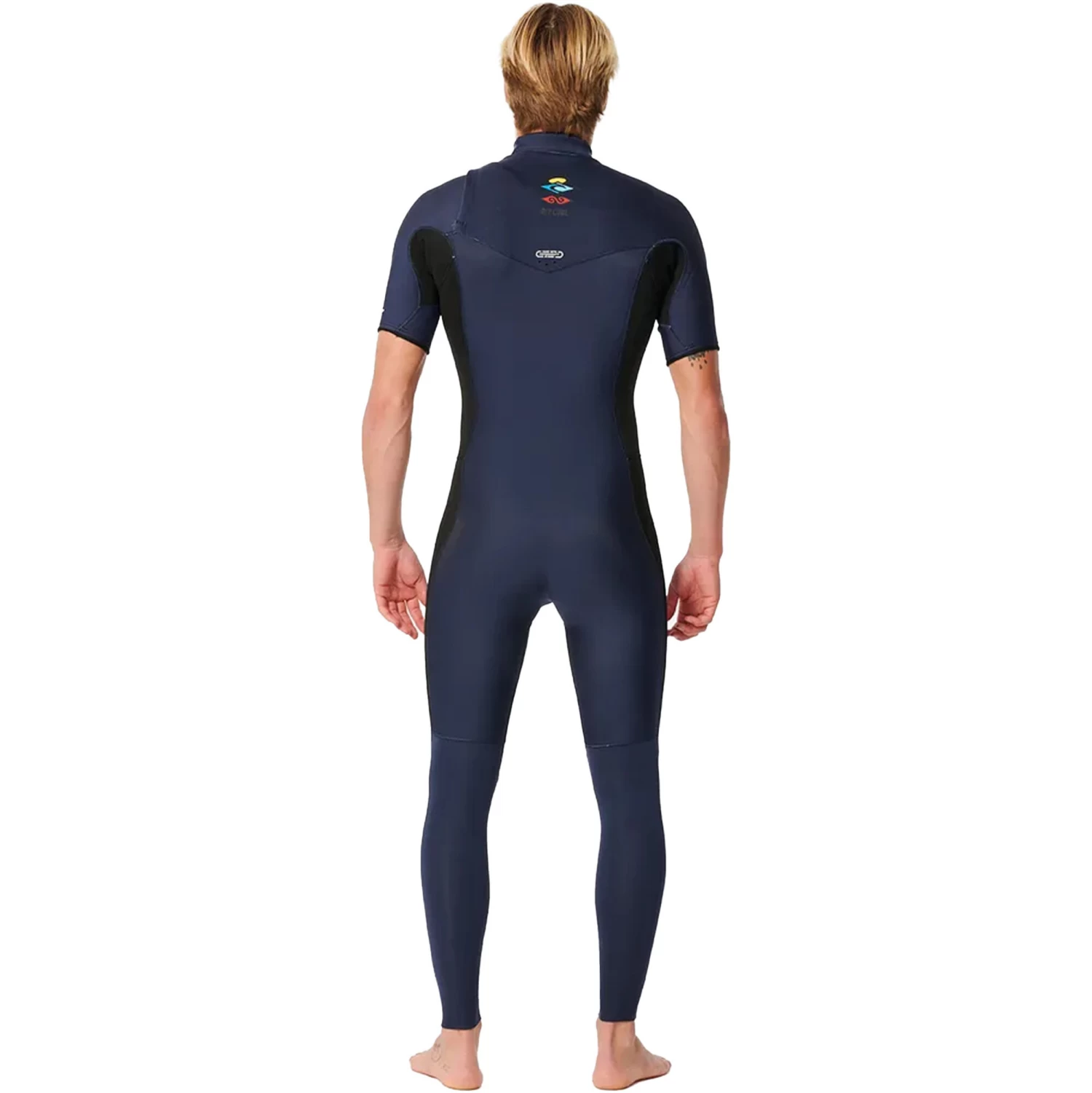 2024 Rip Curl Hombres Dawn Patrol Performance 2mm Manga Corta Chest Zip Neopreno 15LMFS - Dark Navy 3 2024 Rip Curl Hombres Dawn Patrol Performance 2mm Manga Corta Chest Zip Neopreno 15LMFS - Dark Navy - Imagen 3