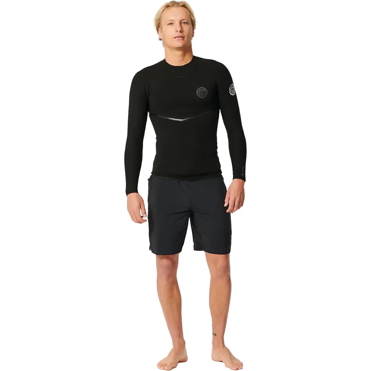 2024 Rip Curl Hombres E-Bomb 1.5mm Chaqueta De Neopreno De Manga Larga 121MWJ - Black 5 2024 Rip Curl Hombres E-Bomb 1.5mm Chaqueta De Neopreno De Manga Larga 121MWJ - Black - Imagen 5