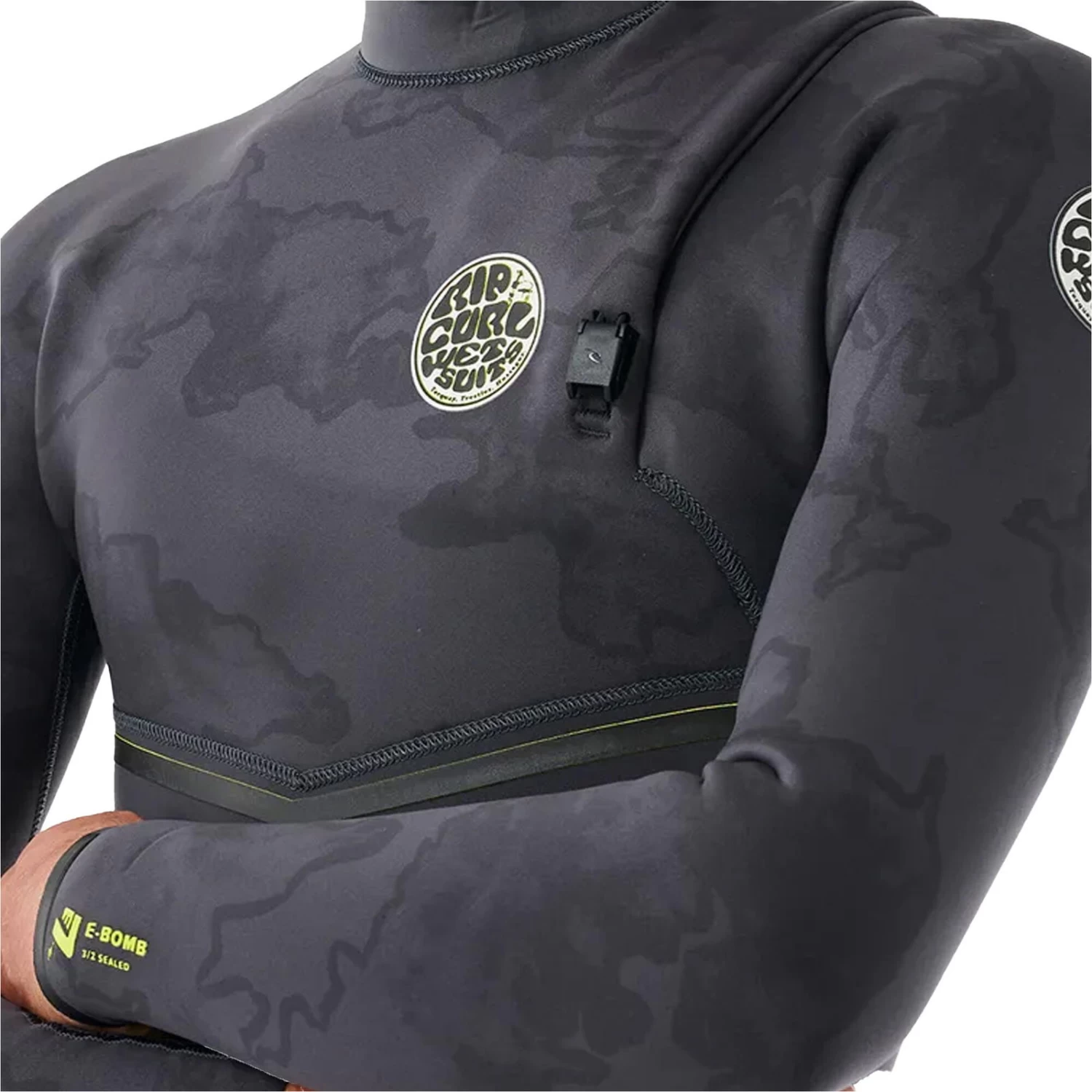 2024 Rip Curl Hombres E-Bomb 4/3mm Zip Free Neopreno 161MFS - Charcoal 7 2024 Rip Curl Hombres E-Bomb 4/3mm Zip Free Neopreno 161MFS - Charcoal - Imagen 7